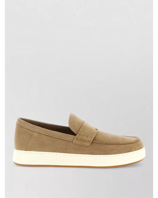 Hogan Natural Leather Loafers for men