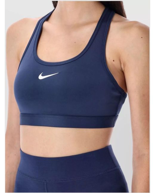 Nike Blue Scoop Neck Racerback Sports Bra