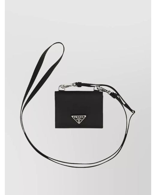 Prada Metallic Leather Cardholder for men