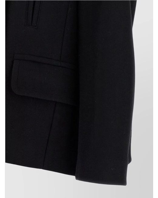 Dries Van Noten Black Wool Coat