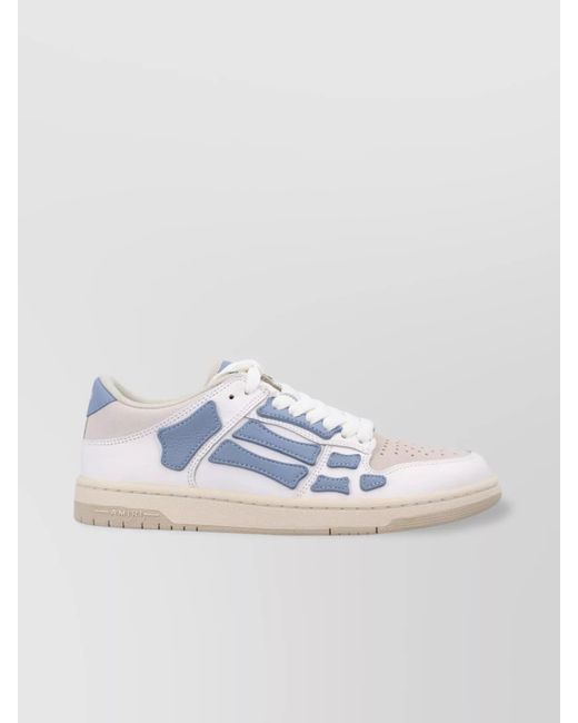 Amiri Blue Low Top Sneakers Contrast Panels for men
