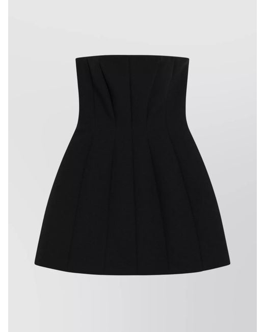 Max Mara Black Bustier Mini Dress