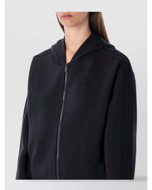 Adidas Originals Blue Regular-Fit Zip Hoodie