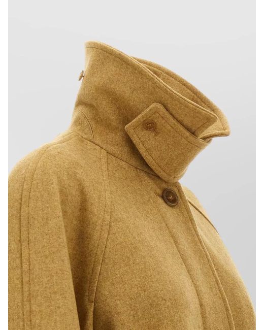 A.P.C. Natural Virgin Wool Single Breasted Coat