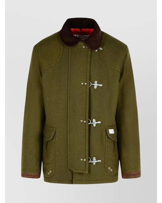 Fay Green Wool Lightweight Jacket for men