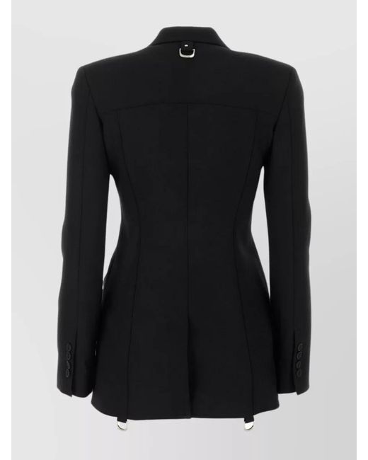 Off-White c/o Virgil Abloh Black Wool Blend Single-Breasted Blazer