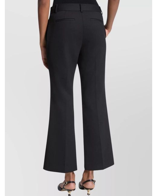 Michael Kors Black Cropped Flared Trousers