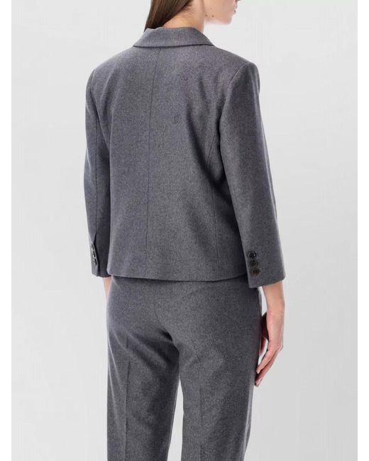 THE GARMENT Gray Mitch Tailored Jacket Chest And Front Pockets