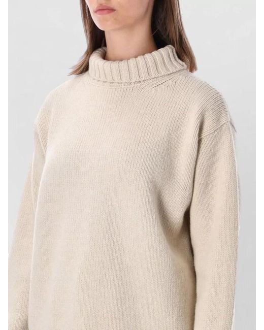 Rohe Natural Cashmere Wool Turtleneck Jumper
