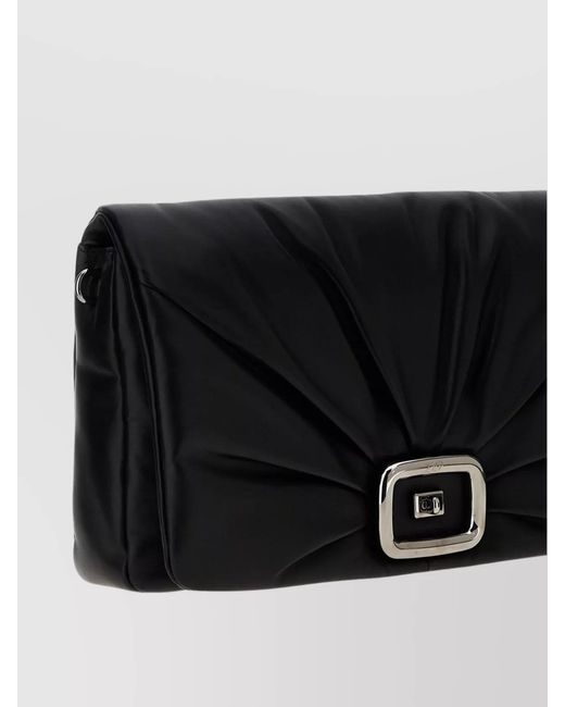 Roger Vivier Black Leather Shoulder Bag
