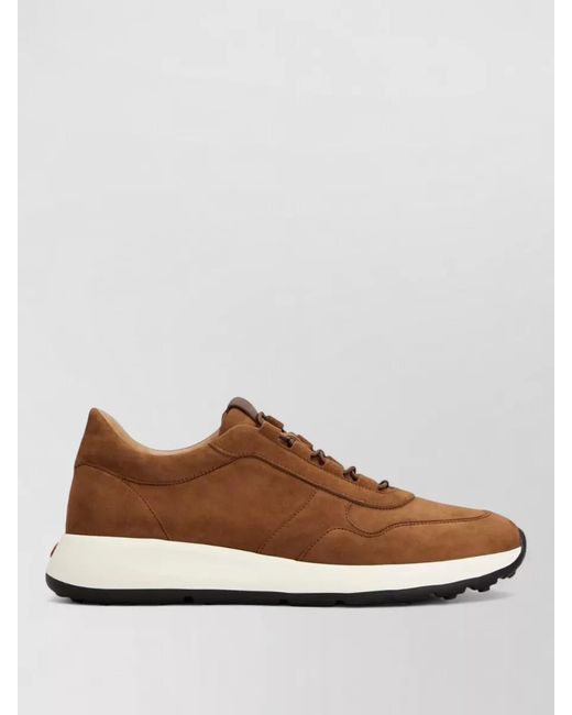 Tod's Brown Suede Low-Top Sneakers for men