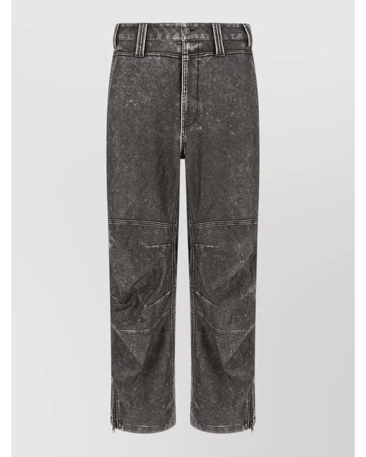 DIESEL Gray P Delly Njcj Denim Pants Belt Loops for men