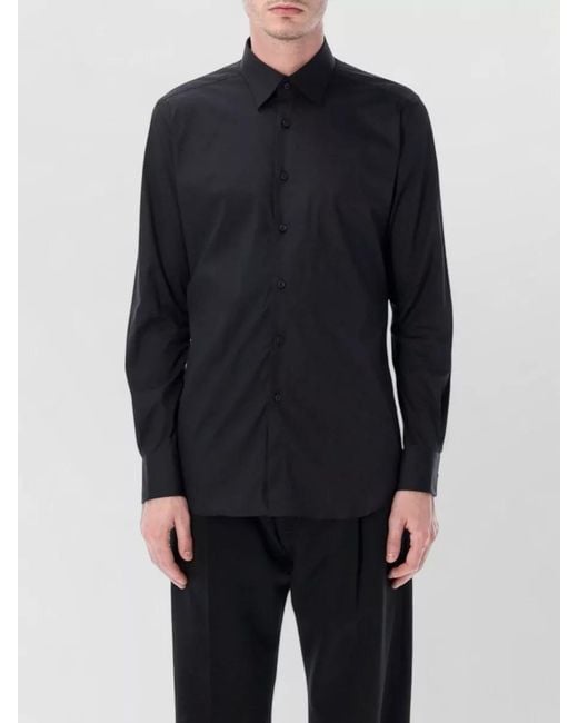 Xacus Blue Tailor Fit Stretch Cotton Long Sleeve Shirt for men