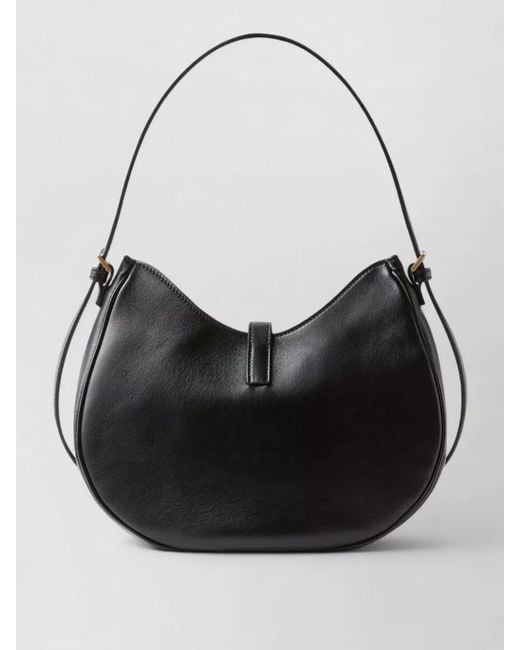 Versace Black Crossbody Bag Nylon Silk Tone Hardware