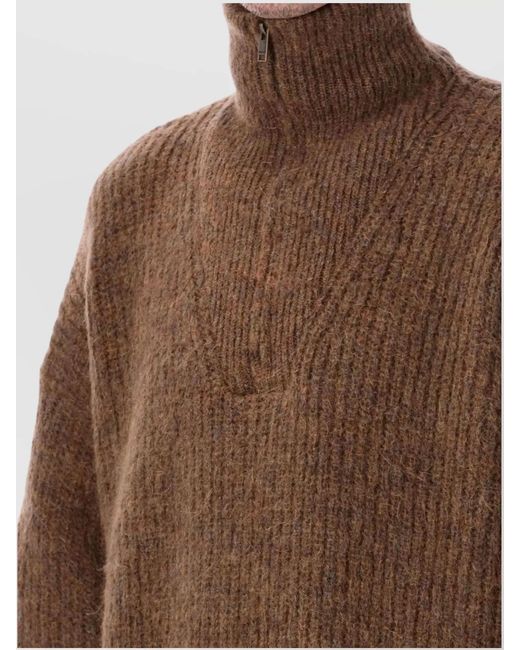 Isabel Marant Brown Half Zip Jumper for men