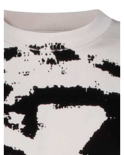 DIESEL Multicolor Graphic Long Sleeve Relaxed Fit T Shirt for men