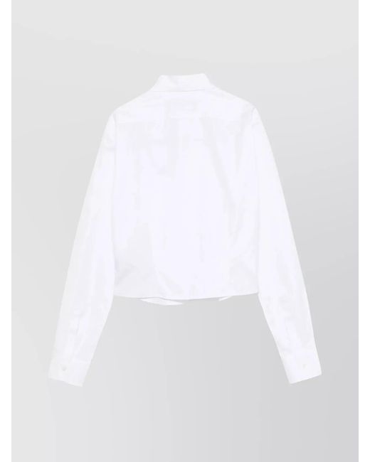 DSquared² White Cotton Classic Collar Shirt