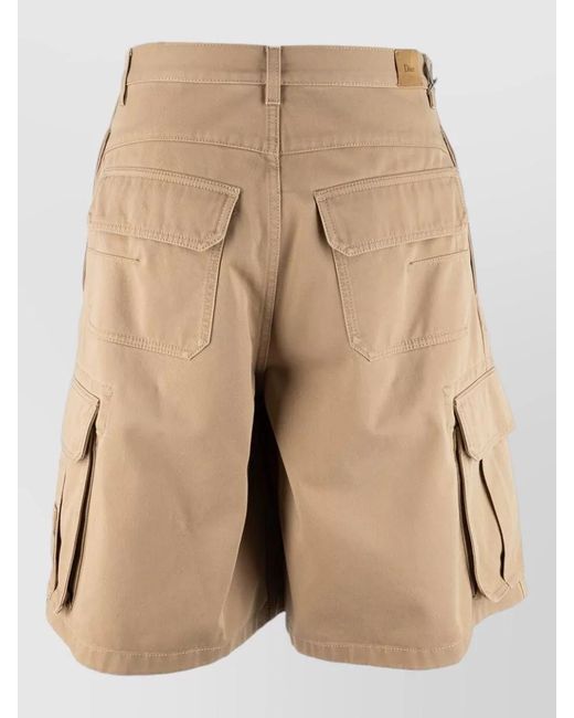 Dior Natural Cotton Loose Fit Shorts for men