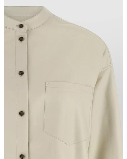 Yves Salomon Natural Leather Shirt