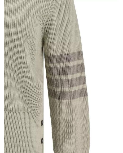 Thom Browne Gray Cotton Sweatshirt for men