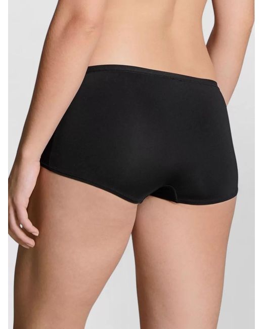 Calida Black Seamless Mid Rise Underwear Elastic Waistband