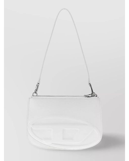 DIESEL White '1Dr Twin' Shoulder Bag