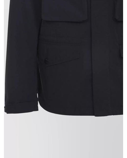 Stone Island Blue Polyester Field Jacket for men