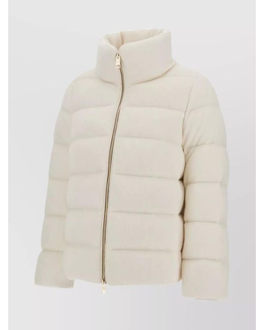 Herno Natural Cashmere Wool Puffer Jacket