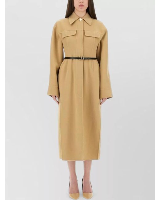 Sportmax Natural Virgin Wool Fitted Jacket