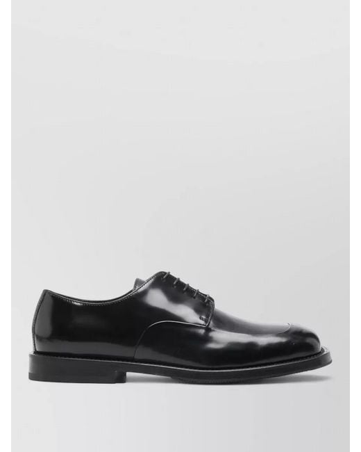 Moschino Multicolor Derby Shoes Glossy Finish Leather Sole for men