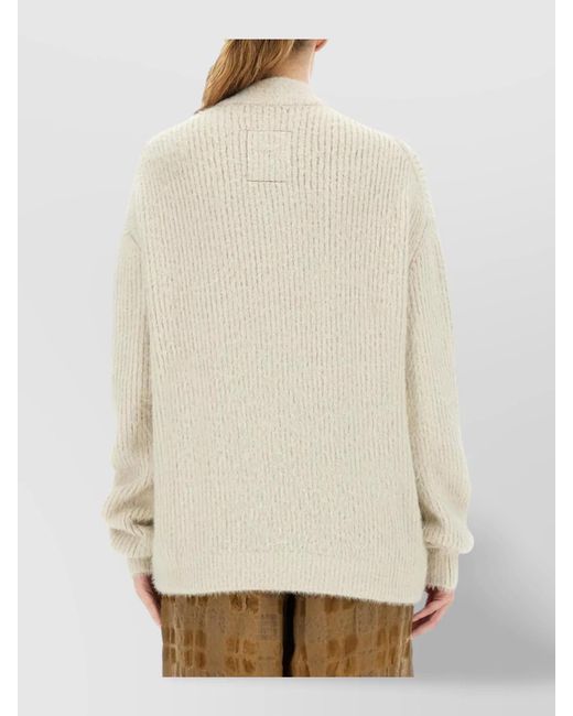 Uma Wang Natural Alpaca Wool Blend Cardigan