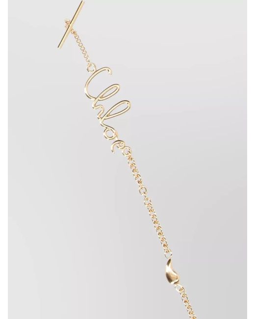 Chloé White Brass Eyewear Chain