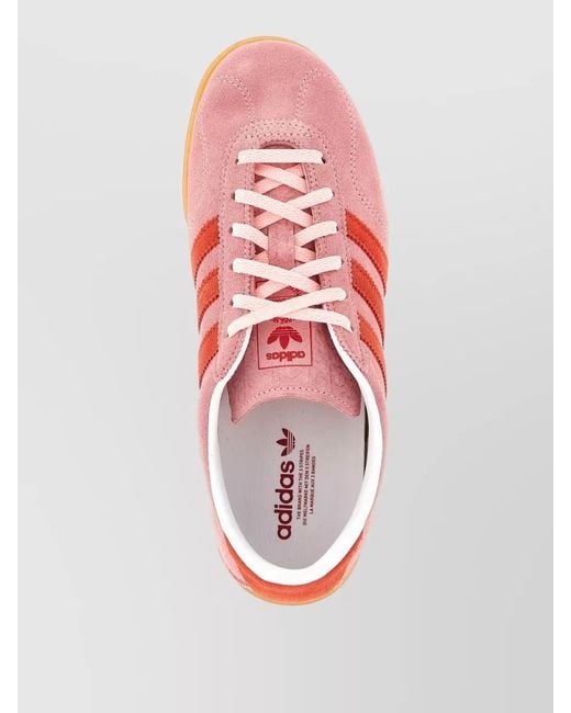 Adidas Originals Pink Gazelle Lo Pro Sneakers Contrast Stripes