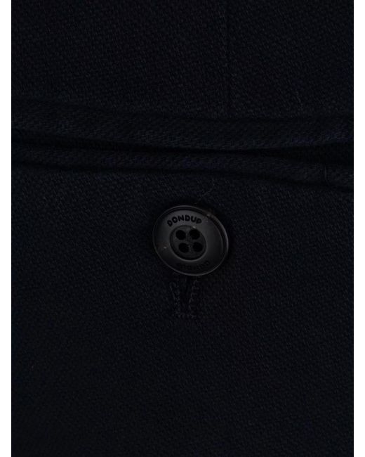 Dondup Blue Regular-Leg Trousers for men