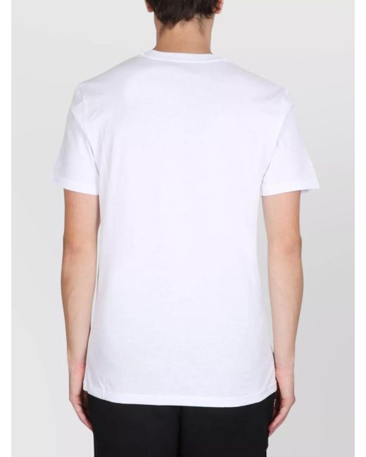 Moschino White Logo Short-Sleeved T-Shirt for men