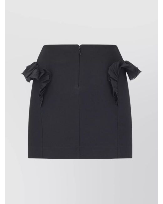 Nensi Dojaka Blue Frilled Mini Skirt