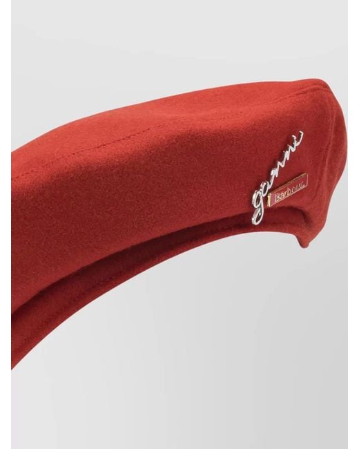 Barbour Red Ganni Wool Beret Collaboration Soft Texture