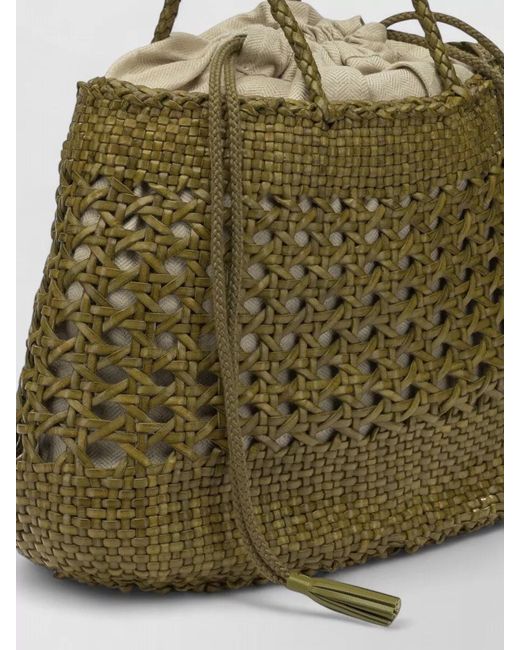 Dragon Diffusion Green Na Na Leather Beach Bag