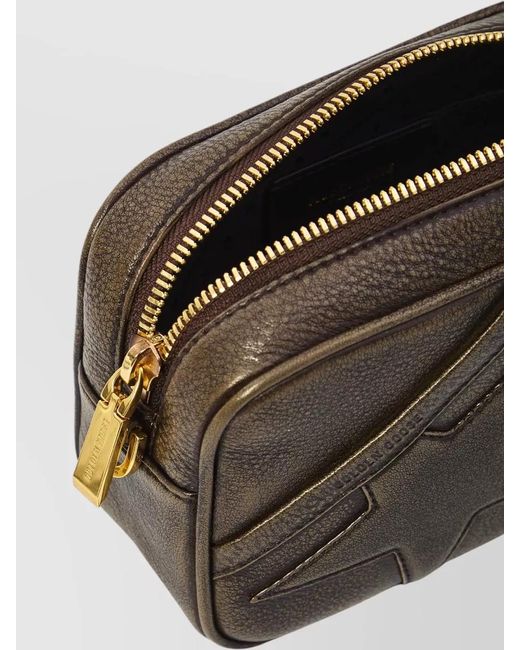 Golden Goose Deluxe Brand Gray Mini Star Leather Crossbody Bag