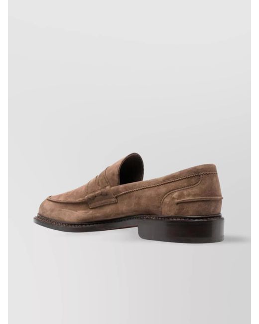 Tricker's Brown Leather Loafers for men
