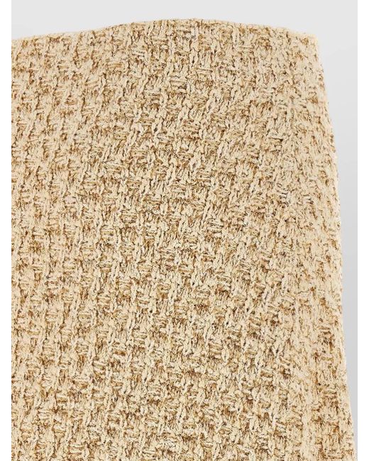 Fabiana Filippi Natural Denim Tweed High-Waisted Skirt
