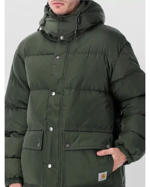 Carhartt Green Recycled Polyester Puffer Jacket for men