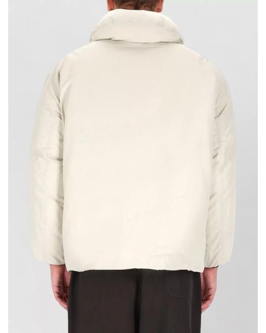 Lemaire White Oversized Padded Jacket for men