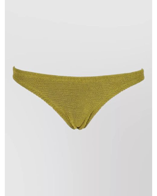 Mc2 Saint Barth Yellow Textured Fabric Loungewear Underwear Set