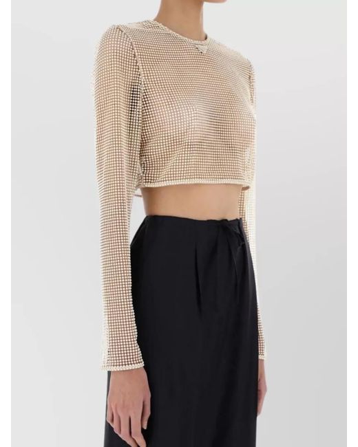 Prada Natural Beaded Top