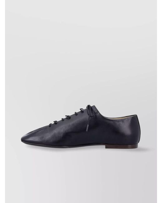Lemaire Blue Leather Classic Derby Shoes for men