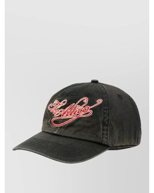 The Attico Multicolor Logo Baseball Cap Curved Brim Button