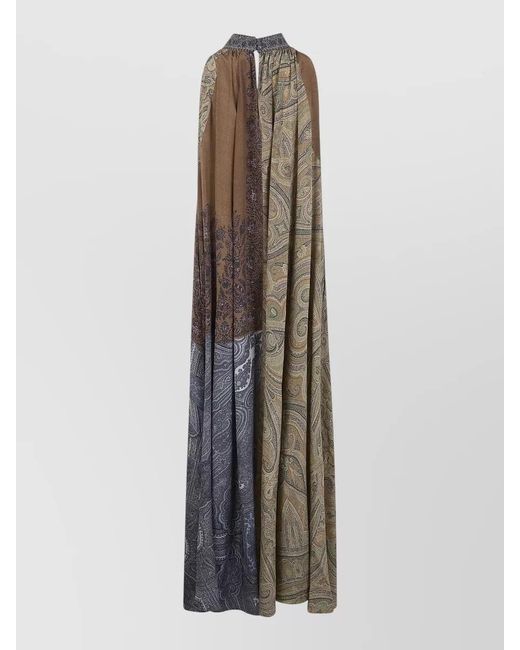 Pierre Louis Mascia Multicolor Silk Maxi Dress