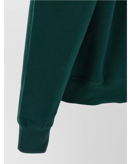 Saint Laurent Green Cotton Hoodie for men
