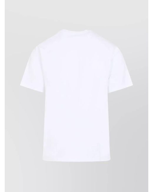 Givenchy White Cotton Logo-Patch T-Shirt for men